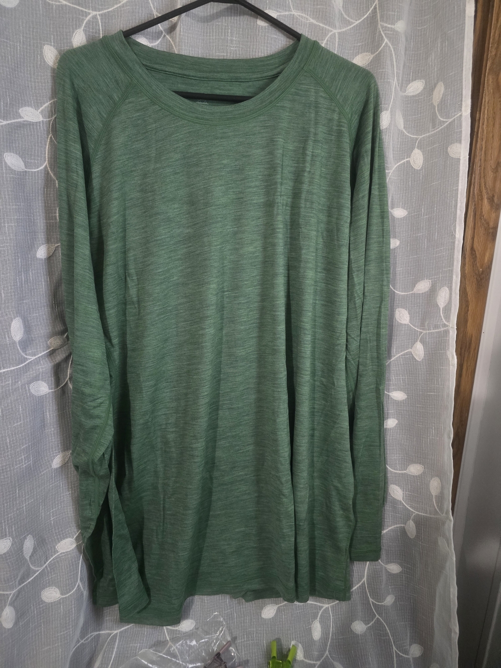 Men's Long Sleeve Crewneck Shirt - Green